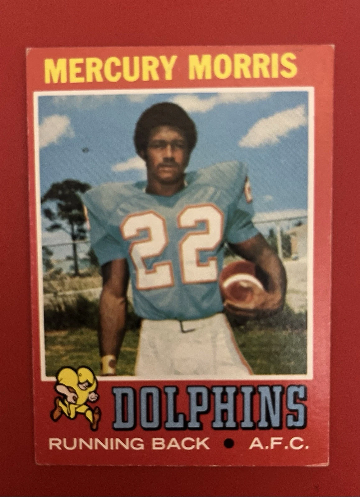 Mercury Morris trading card