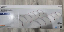 Commercial Electric 4" LED Canless Recessed Light 5CCT White 12-Pack Round