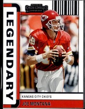2022 Panini Contenders #LGD-JMO Joe Montana Legendary Contenders Platinum #/10