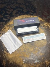 MARS Blues Harmonica M1 Kongsheng Round Holes-Sleek Design US DEALER EUC