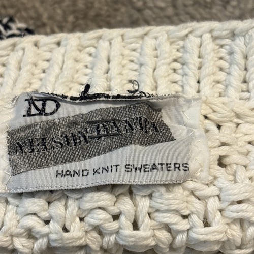Vintage ND Nelson Daniel Men’s Hand Knit Holiday Skiing 80S 90S Retro Sweater M - Picture 12 of 14