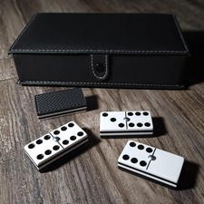Domino Deluxe Black Jumbo, dominó, juego de dominó, juego de dominó