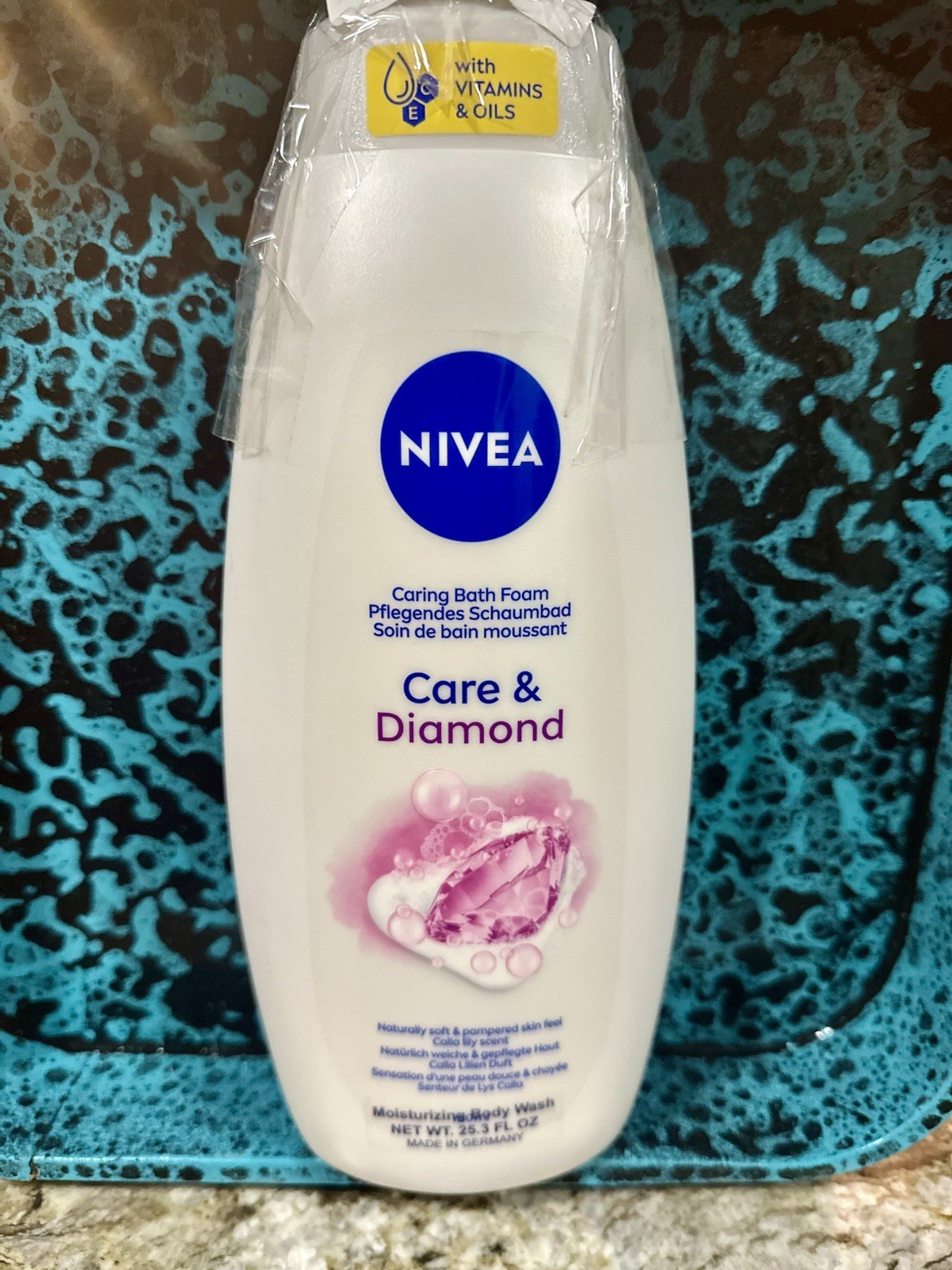 Nivea Care & Diamond Shower Gel, 25.3 fl oz. (750ml)