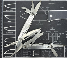 Leatherman Wingman Multi Tool Stainless Steel Made in USA BOD 0314 W/Clip VGUC