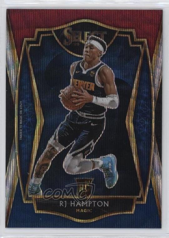 2020-21 Panini Select Premier Level Tri-Color Prizm RJ Hampton #195 0c6