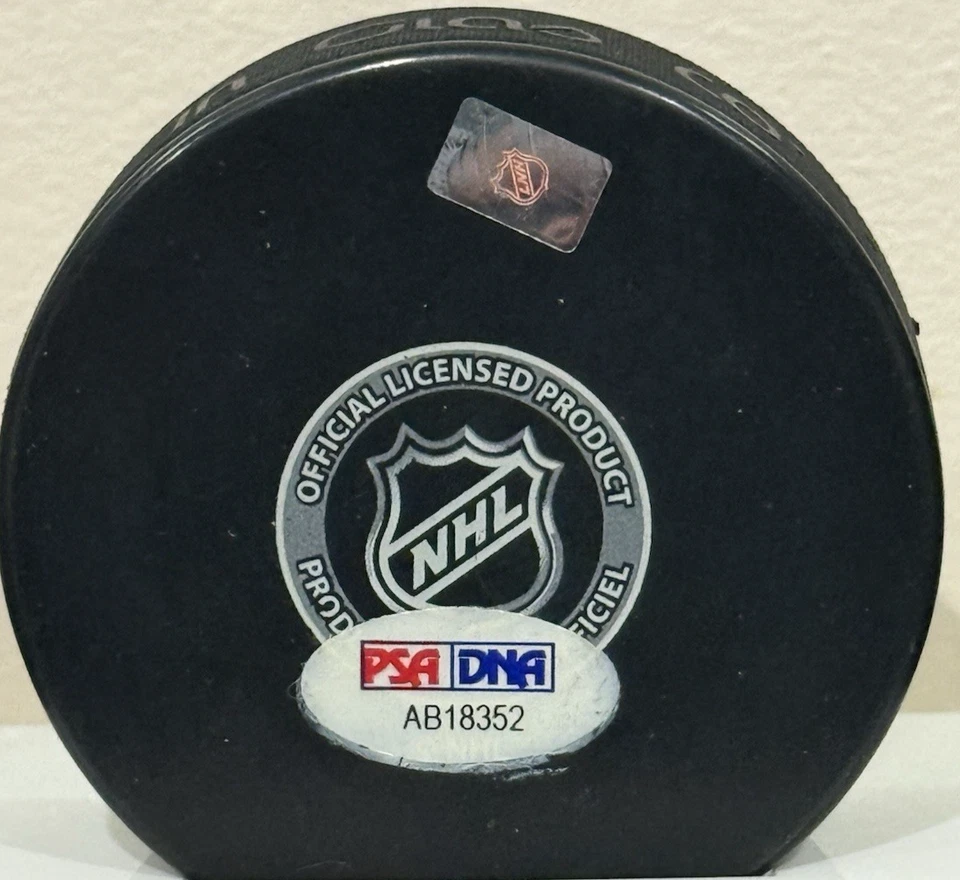 PSA Luc Robitaille Signed Red Wings Puck w/certificate - Image 3 of 4