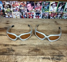 NERF Dart Tag Gray Glasses Safety Goggles Orange Lens Hasbro 2005 Y2K Official