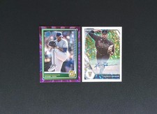 2021 Panini Prizm Draft Picks Kumar Rocker White Donut Circles Auto /50 & More 