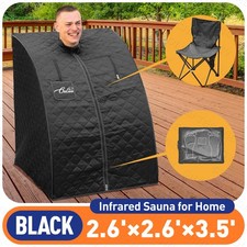 Portable Infrared Saunas Steam Sauna Box w/Heating foot pad, 2.6  x 2.6  x 3.5  