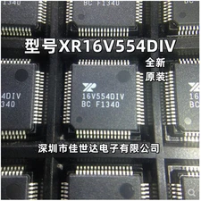 XR16V554DIV-F EXAR XR16V554DIV IC UART FIFO 16B QUAD 64LQFP SMD 1 UNIT #GK-3