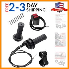 Throttle Assembly with Cable 7/8" Twist Throttle Handle Grip Kit