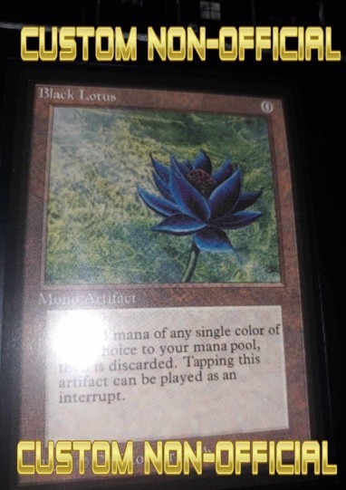 CÜSTÖM-MADE-SEE-DSCRT** LP BLACK LOTUS POWER NINE MTG MAGIC