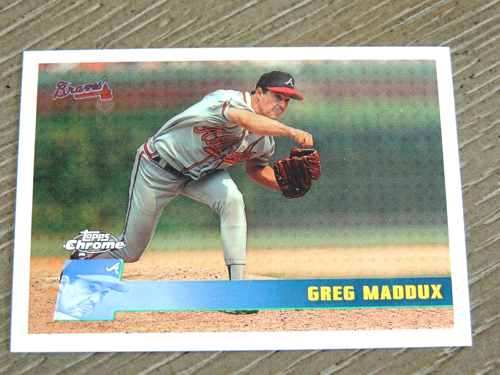 GREG MADDUX 1996 TOPPS CHROME CARD #125   BRAVES HOF