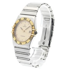 OMEGA Constellation Date gold Dial Quartz Men's Watch_935613 2