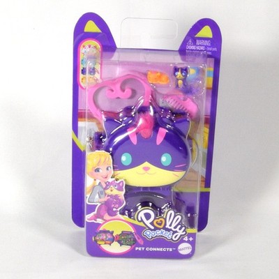 Mattel Polly Pocket Pet Connects Playset Cat NEW