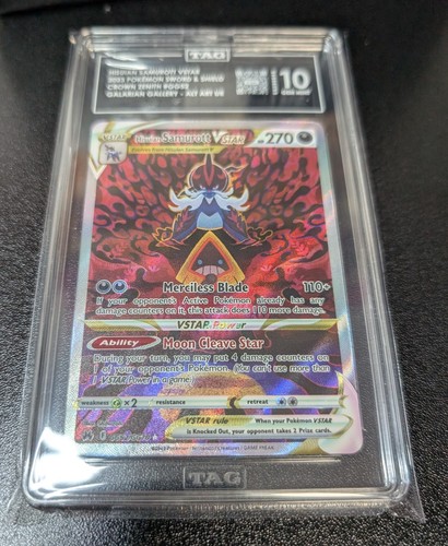 Hisuian Samurott Vstar GG52/GG70 Ultra Rare TAG 10 *Free Shipping*