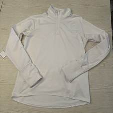 Athleta White Athletic Jacket w/ Pocket Thumbhole Insert Women's Size S