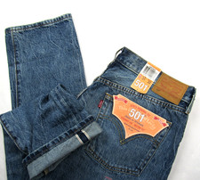 NWT Levi's 501 Jeans Women's 31 x 32 Blue Denim White Oak Cone Mills Selvedge