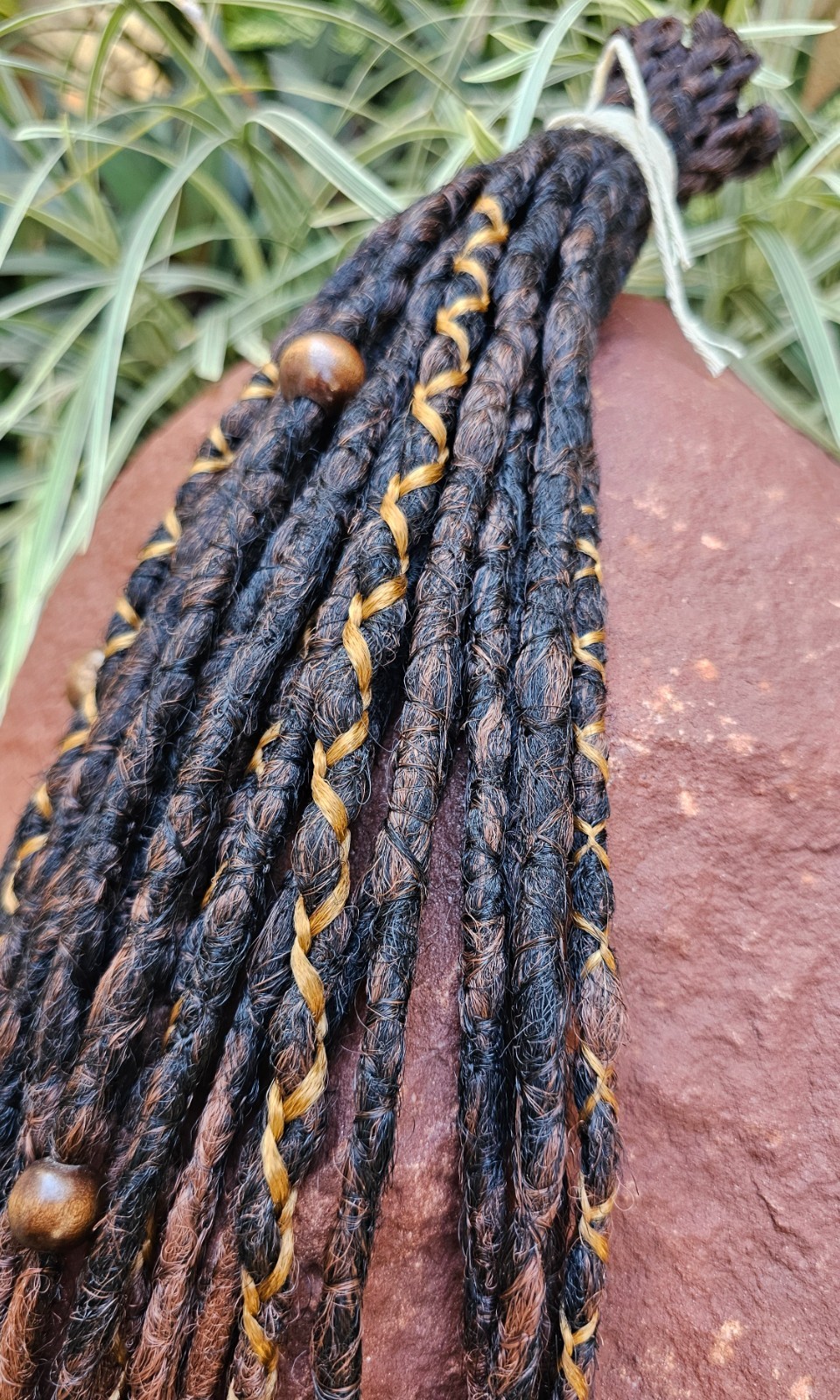 New Set Brown  Synthetic Dreadlock Extensions – 20SE Dreads, 55-60 cm, Handmade