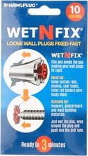 Rawlplug WetNFix Wall Filler for Hole Quick setting Pack of 10 | Fixing Wall Pl