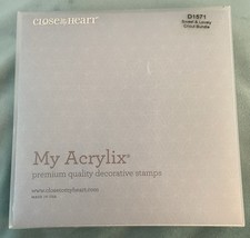 Close To My Heart My Acrlix stamp set D1571 Sweet  Lovely Used 