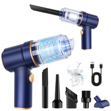 KMM Handheld Car Vacuum Cleaner, 9000Pa, 120W, Air Duster, LED Light