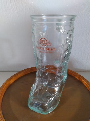 RARE VINTAGE JACOB BEST PREMIUM LIGHT BEER BOOT SHAPED GLASS