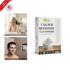 Herbs Botanica Calcium Bentonite Clay Food Grade Powder Indian Healing Clay 8 oz