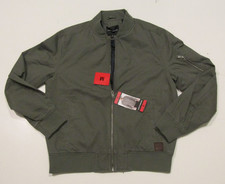 LUCKY BRAND Green Khaki Bomber Jacket Size M Medium NWT Mens