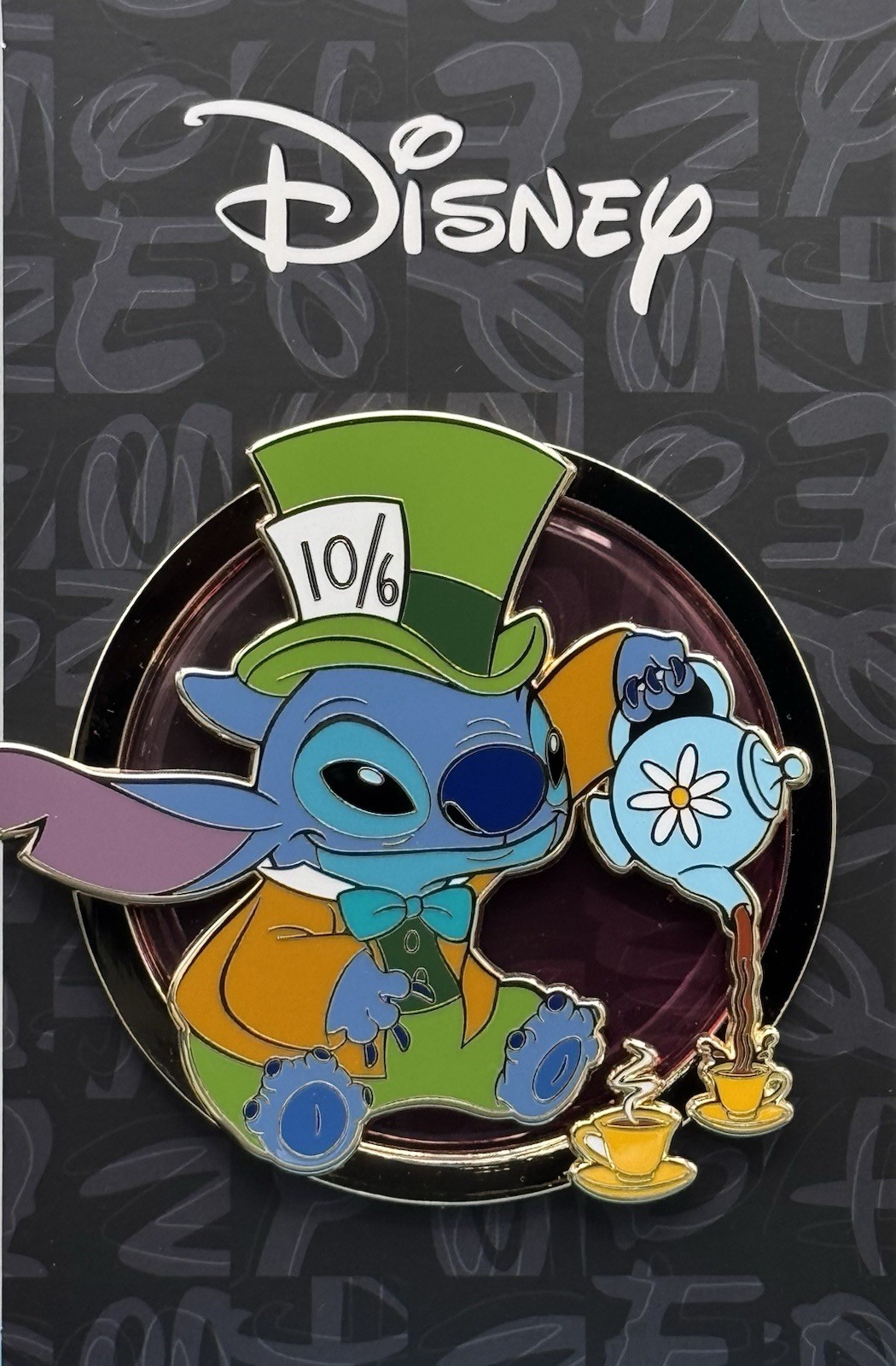 STITCH AS MAD HATTER - INTRUSION SERIES - Alice In Wonderland - Disney Pins
