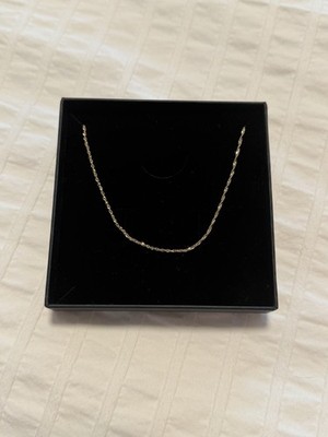 Neu Catbird 14K Gelbgold Sweet Nothing Halsband 12,5 -15,25 