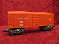 Marx 467110 O 8" Plastic 8-wheel Box Car B&O Red