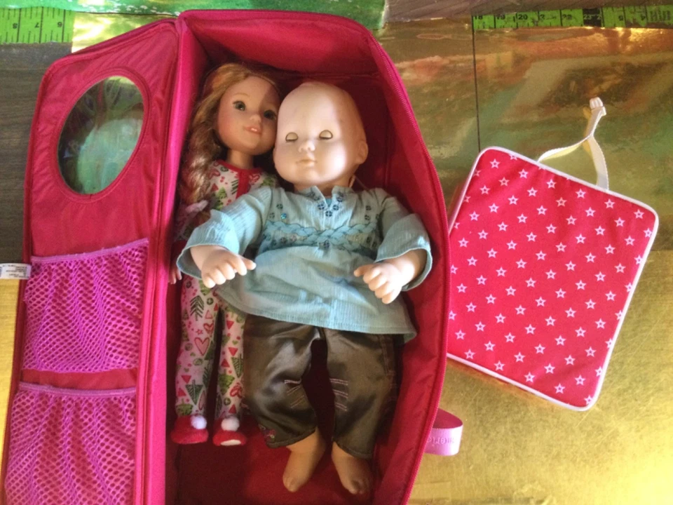 AMERICAN GIRL WELLIE WISHER DOLL & BITTY BABY GIRL DOLL BLONDE HAIR IN AG CASE - Image 3 of 4