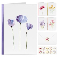 Blank Cards and Envelopes, 30 Pack Greeting Cards, 4" x 6", Floral