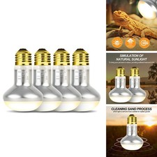 WACOOL 4 Pack 75W Reptile Basking Spot Lights UVA Heat Lamp Bulbs