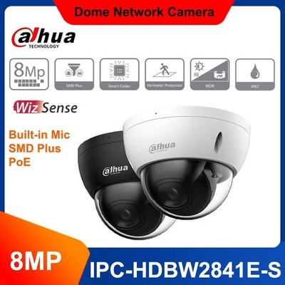 Dahua IPC-HDBW2841E-S 8MP IP Dome Camera IR30m WDR IVS H.265+ PoE MIC IP67 Lot