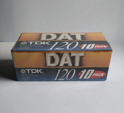 TDK DAT 120 Digital Audio Tape 10er Pack Factory Sealed Neu Ungeöffnet