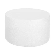 Round Foam Cake Dummy, 6"x 3" White Fake Cake Circles Dummies