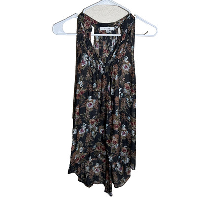 Ro&De Tank Top Women's XS Floral Sleeveless V-Neck Colorful Shirt Boho