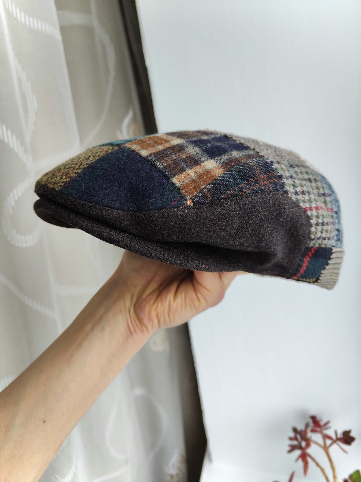 Framar Italy Patchwork Wool Blend Flat Cap Ivy Ha… - image 7