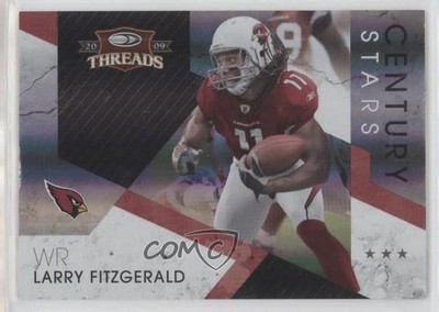 2009 Donruss Threads Stars Century Proof 75/100 Larry Fitzgerald #10 HOF 0b2