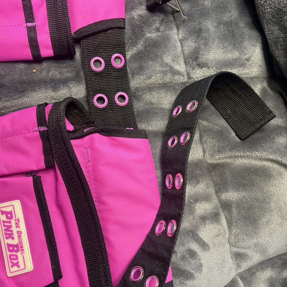 The Orignal Pink Box 2-Pouch 10-Pocket Canvas Tool Belt with Hammer ...