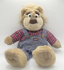 Real Talking' Bubba Talking Plush W/ Overalls Teddy BEAR Tyco 1997 Vintage WORKS