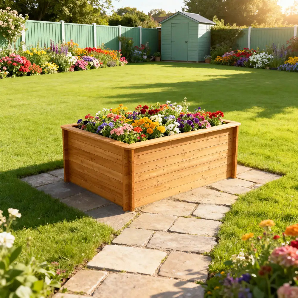 Raised Garden Bed - 2m x 1m - 965mm Height - 44mm Thick Wall