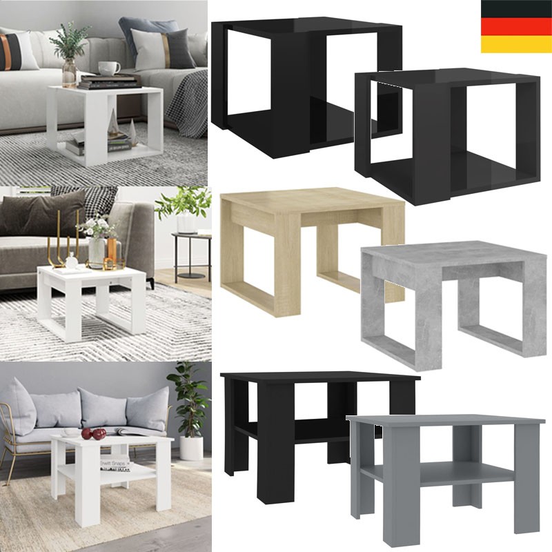 Couchtisch Sofatisch Kaffetisch Wohnzimmer Tisch Table quadratisch .40 50 60 cm