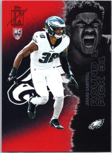 2025 Topps Signature Class Football Red and Black Jihaad Campbell #153