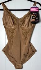 Maidenform Sculpts Ultra-Firm Built-in Bra Body Shaper Briefer Cool Comfort 36D