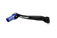 Scar Schalthebel Schwarz Matt/EndstüCk Blau FüR Yamaha Yz 85 (CB09) 2005-12