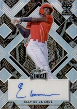 Elly De La Cruz 2022 Leaf Metal XRC Rookie Snakeskin Auto #BA-EC1 3/3