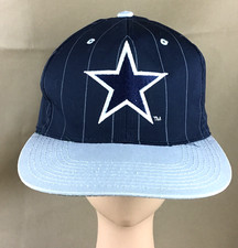 Vintage 90s Dallas Cowboys Plain Logo Star Hat Cap Snapback Blue NFL Football